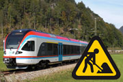 Ankündigung Streckensperre Freilassing-Berchtesgaden 27. Juli bis 29. September 2020